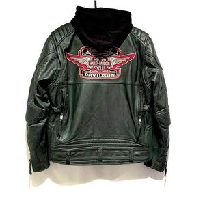 Harley Davidson Leather Jacket w/Zip-Up Dble Liner